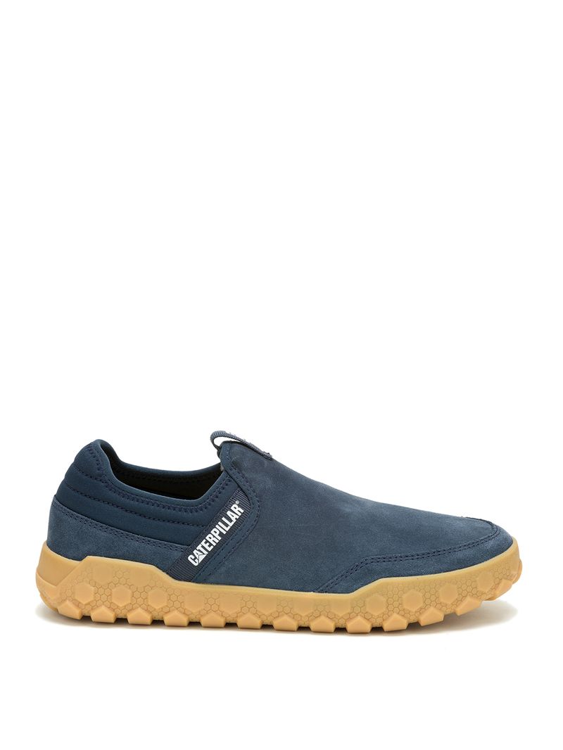 Slip On Gamuza Hombre Hex + Azul Marino Cat