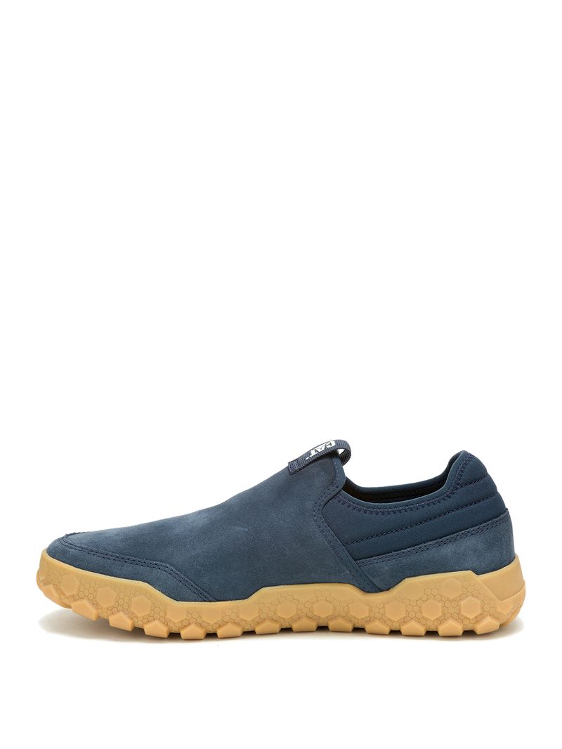 Slip On Gamuza Hombre Hex + Azul Marino Cat