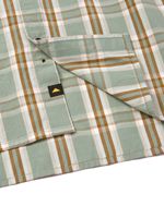 Camisa Manga corta Casual Hombre PLAID POPLIN S/S SHIRT Verde CAT