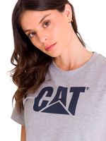 Polera Manga corta Casual Mujer WOMEN'S TM LOGO TEE Gris CAT