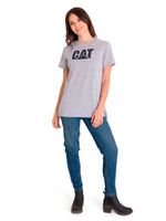 Polera Manga corta Casual Mujer WOMEN'S TM LOGO TEE Gris CAT