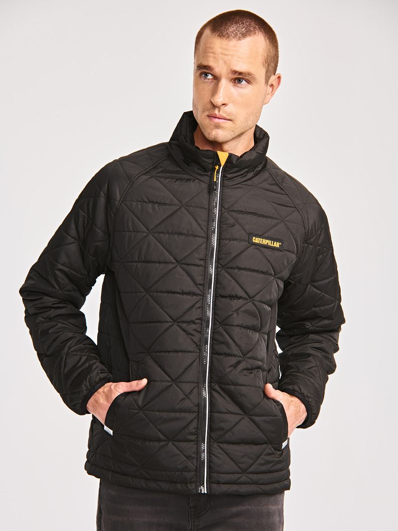 Chaqueta Casual Hombre MEDIUMWEIGHT INSULATED TRIANGLE QUILTED JACKET Negro CAT