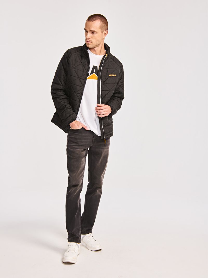 Chaqueta Casual Hombre MEDIUMWEIGHT INSULATED TRIANGLE QUILTED JACKET Negro CAT