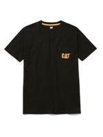 Polera Manga corta Casual Hombre LOGO POCKET TEE Negro CAT