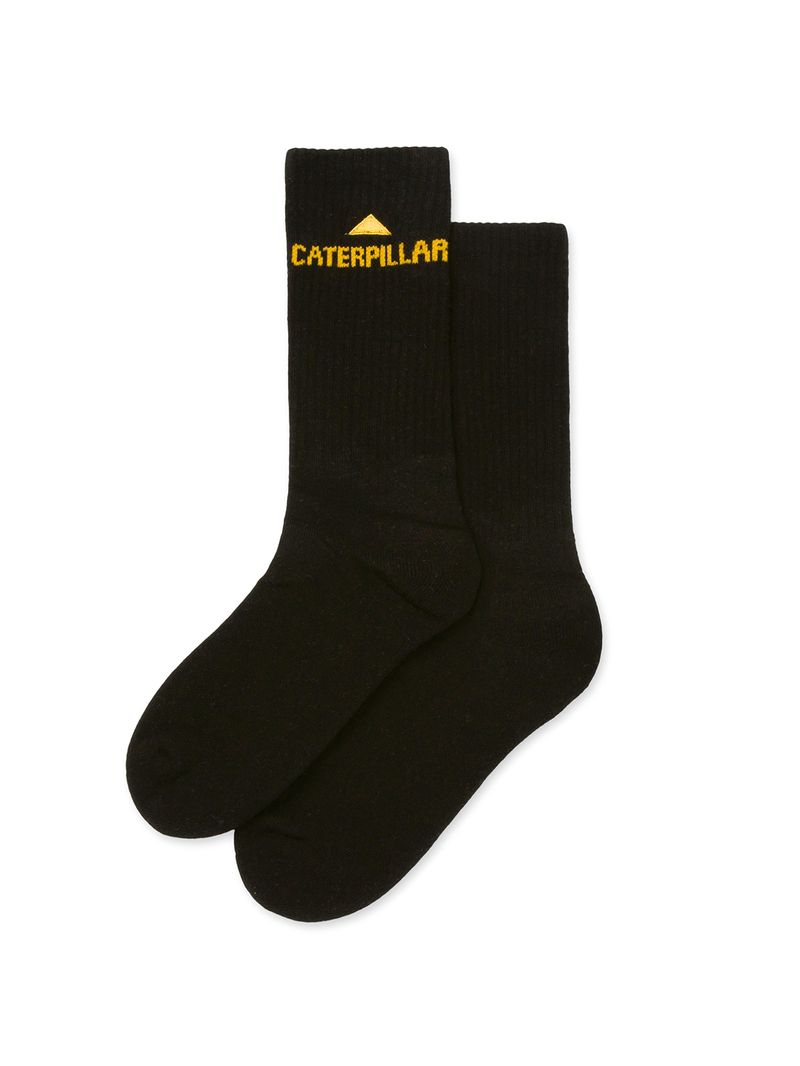 Calcetin Casual Unisex CAT BASICS CREW SOCK 3-PACK Negro CAT