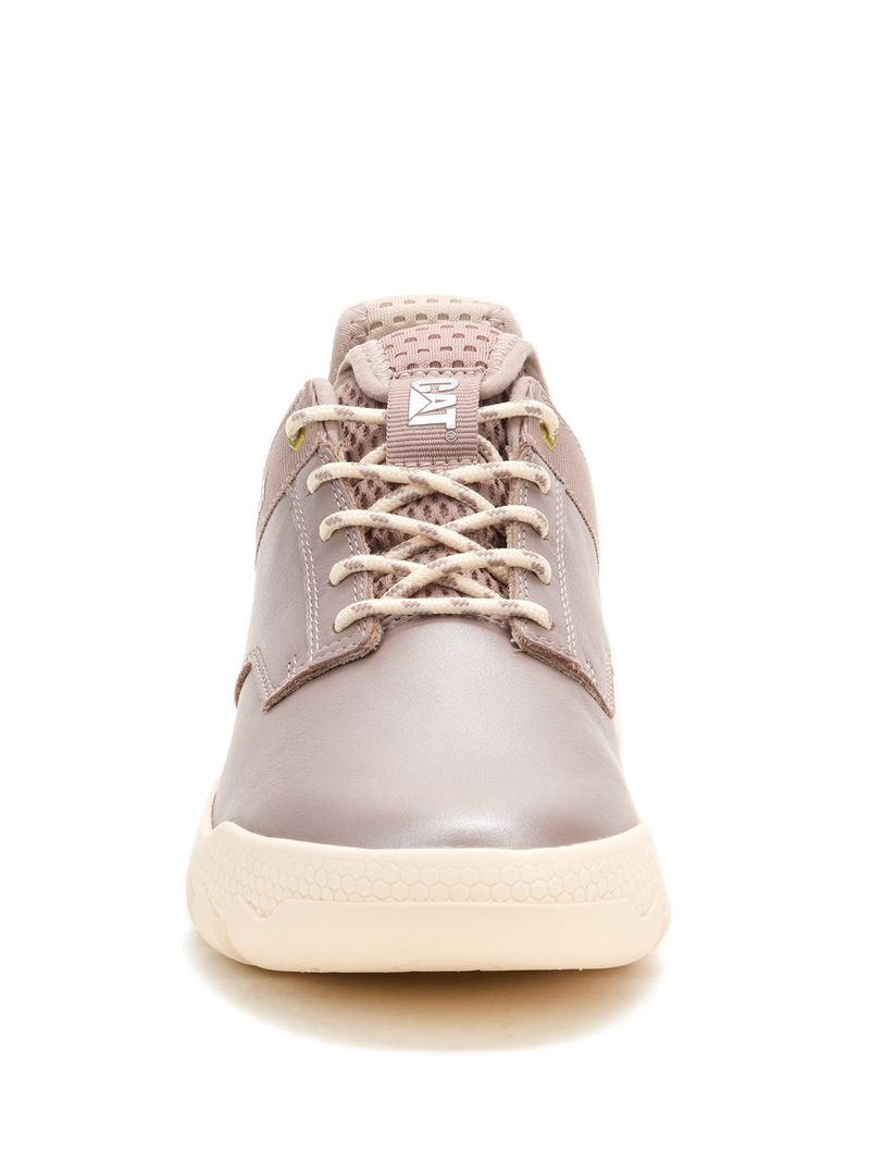 Zapatilla Cuero Mujer Hex Lite Metalizado Cat