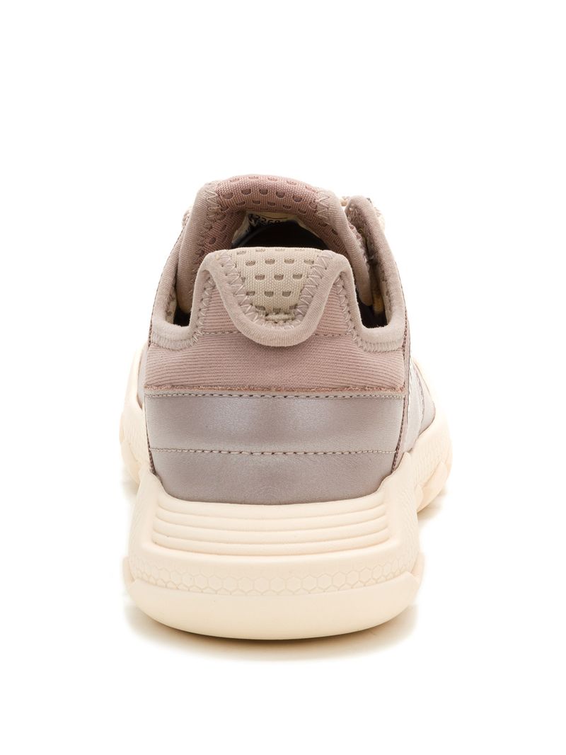 Zapatilla Cuero Mujer Hex Lite Metalizado Cat