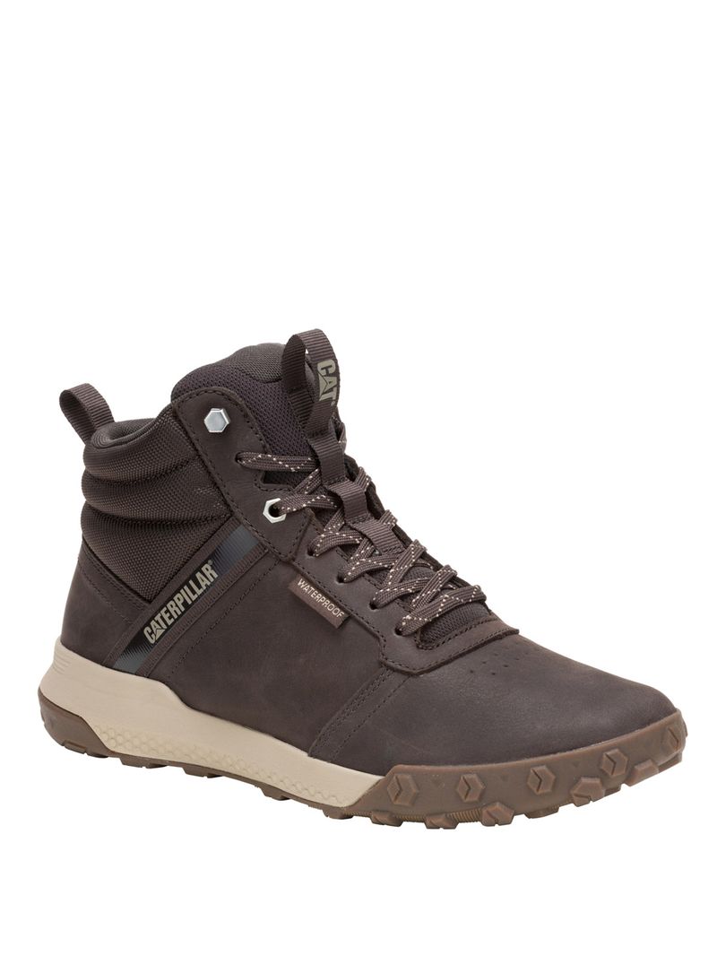 Botín Waterproof Hombre Hex Ready Mid Café Cat