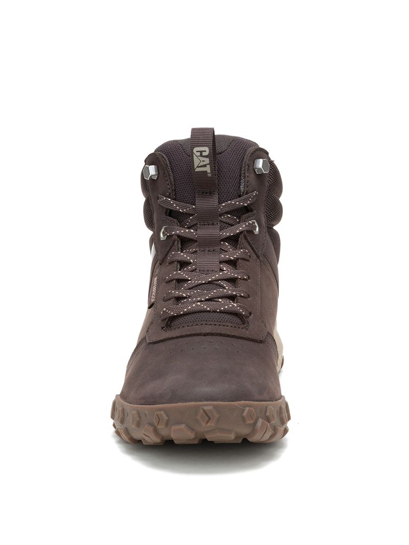 Botín Waterproof Hombre Hex Ready Mid Café Cat