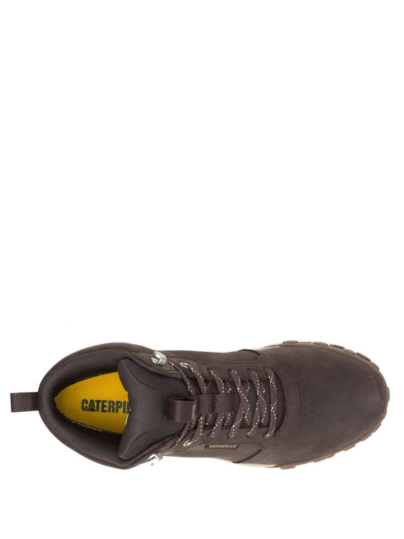 Botín Waterproof Hombre Hex Ready Mid Café Cat