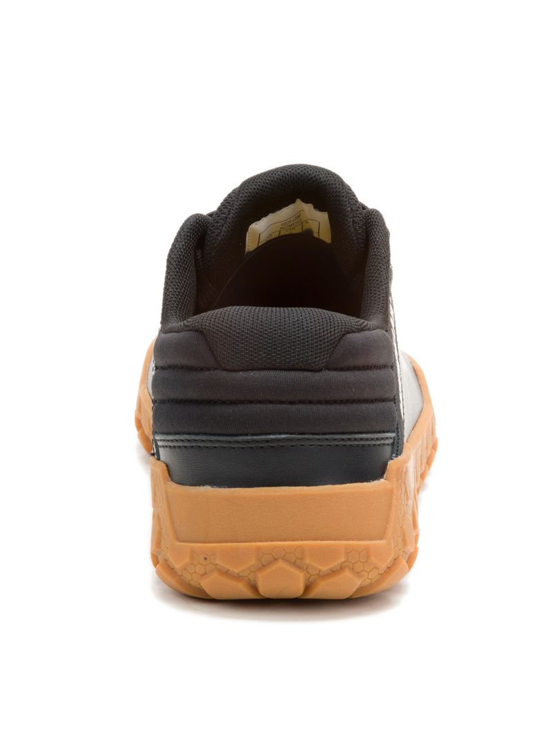 Zapatilla Cuero Mujer Hex + Negra Cat