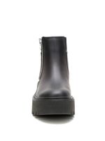 Botín Cuero Colorado Max Chelsea Mujer Negro Cat