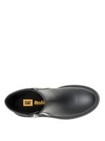 Botín Cuero Colorado Max Chelsea Mujer Negro Cat