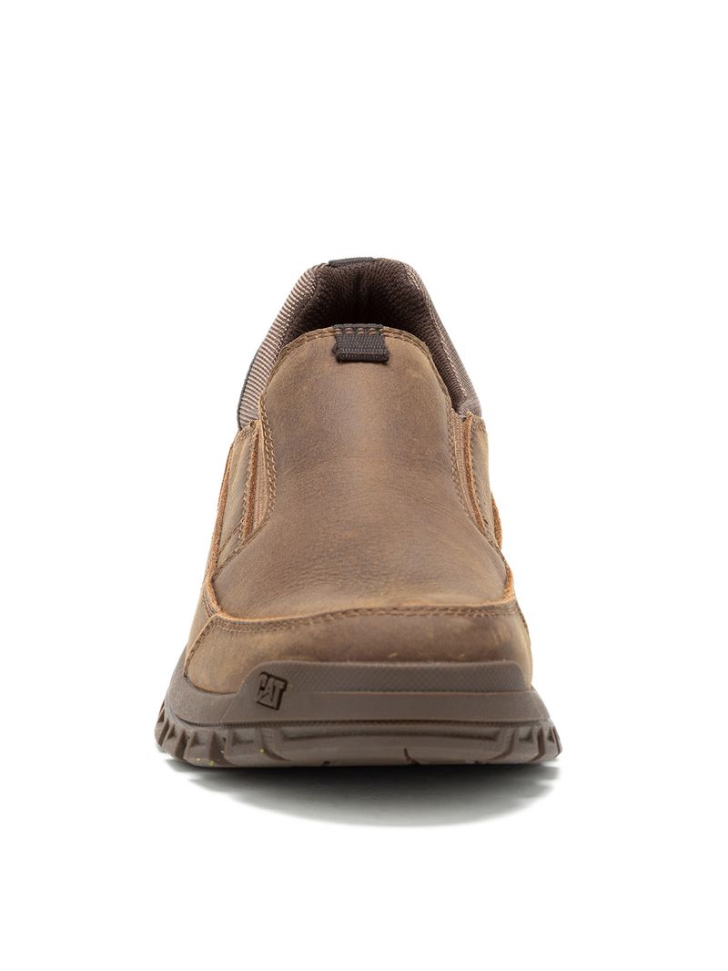 Zapatilla Cuero Hombre Threshold Slip On Café Oscuro Cat