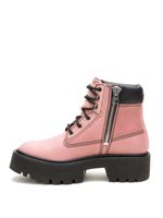 Botín Cuero Colorado Max 6 Zip Mujer Palo Rosa Cat