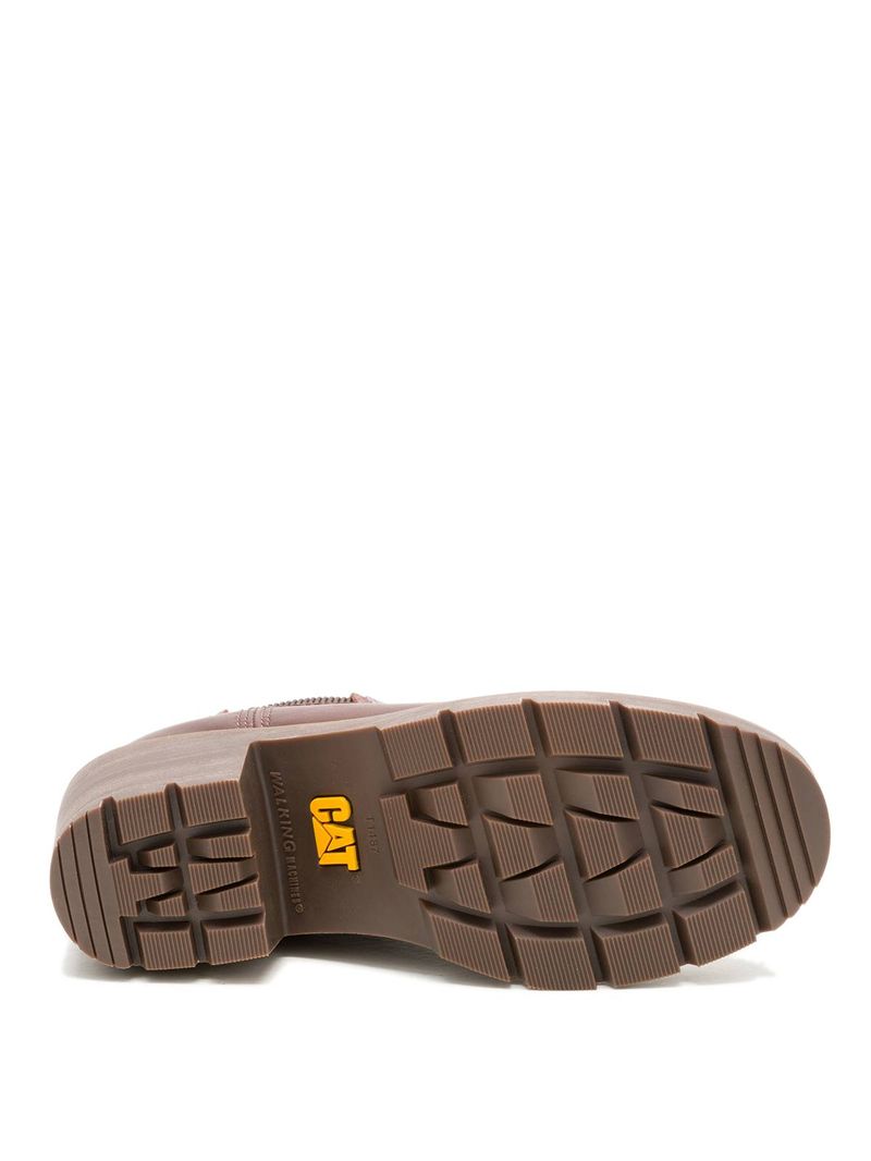 Botín Cuero Mujer Rewrite Chelsea Café Oscuro Cat