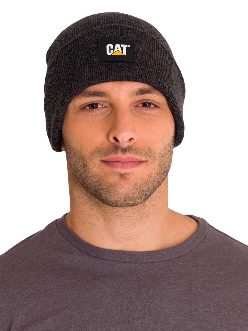 Gorro Hombre Etiqueta CAT Gris Cat