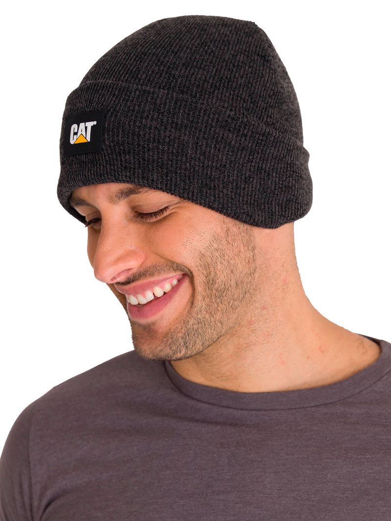 Gorro Hombre Etiqueta CAT Gris Cat