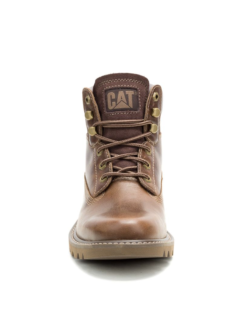 Botín de Cuero Hombre Colorado 2.0 Café Oscuro Cat