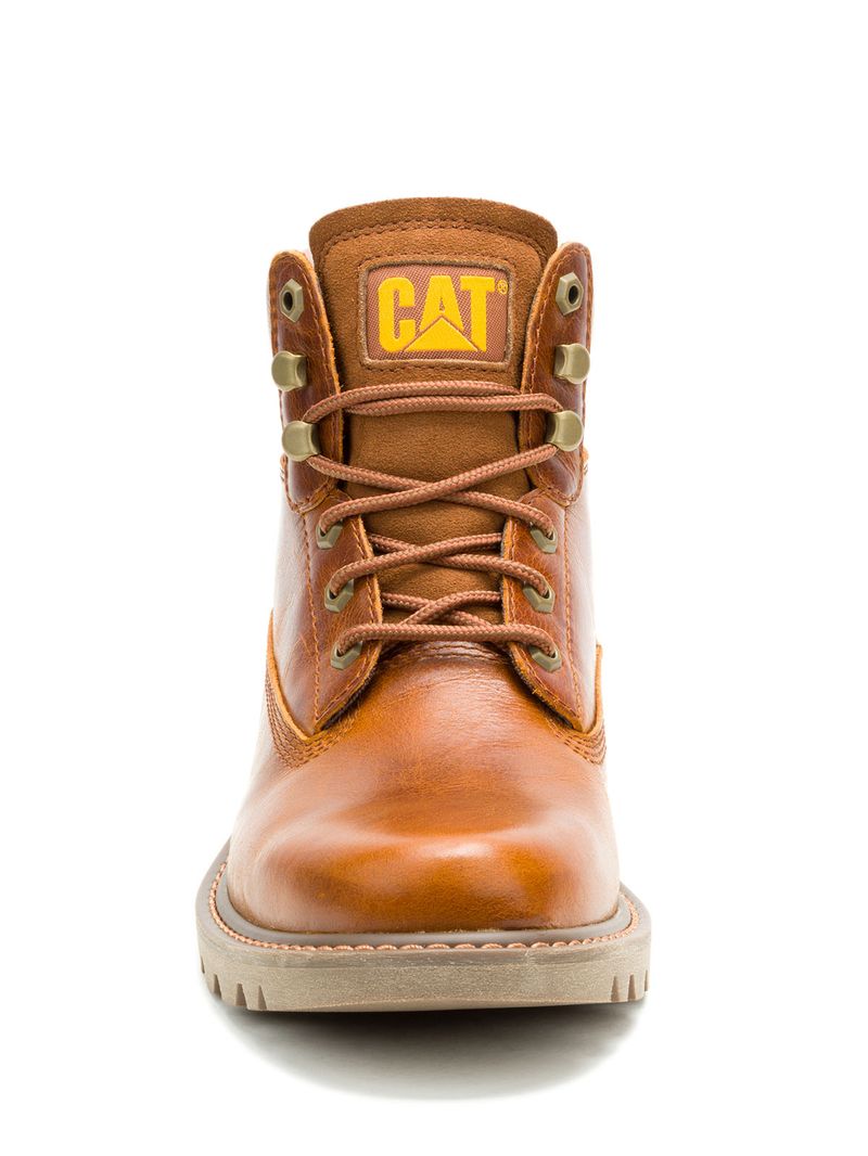 Botín de Cuero Hombre Colorado 2.0 Café Cat