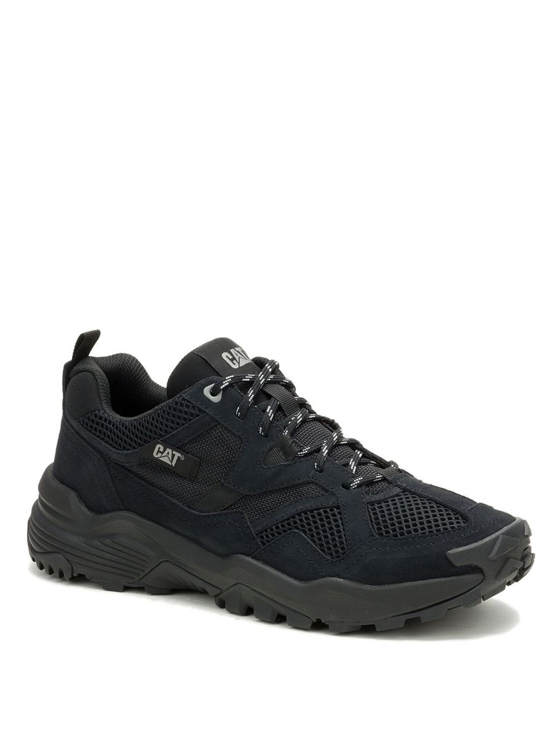 Zapatilla Hombre Grapple Suede Mesh Negro Cat