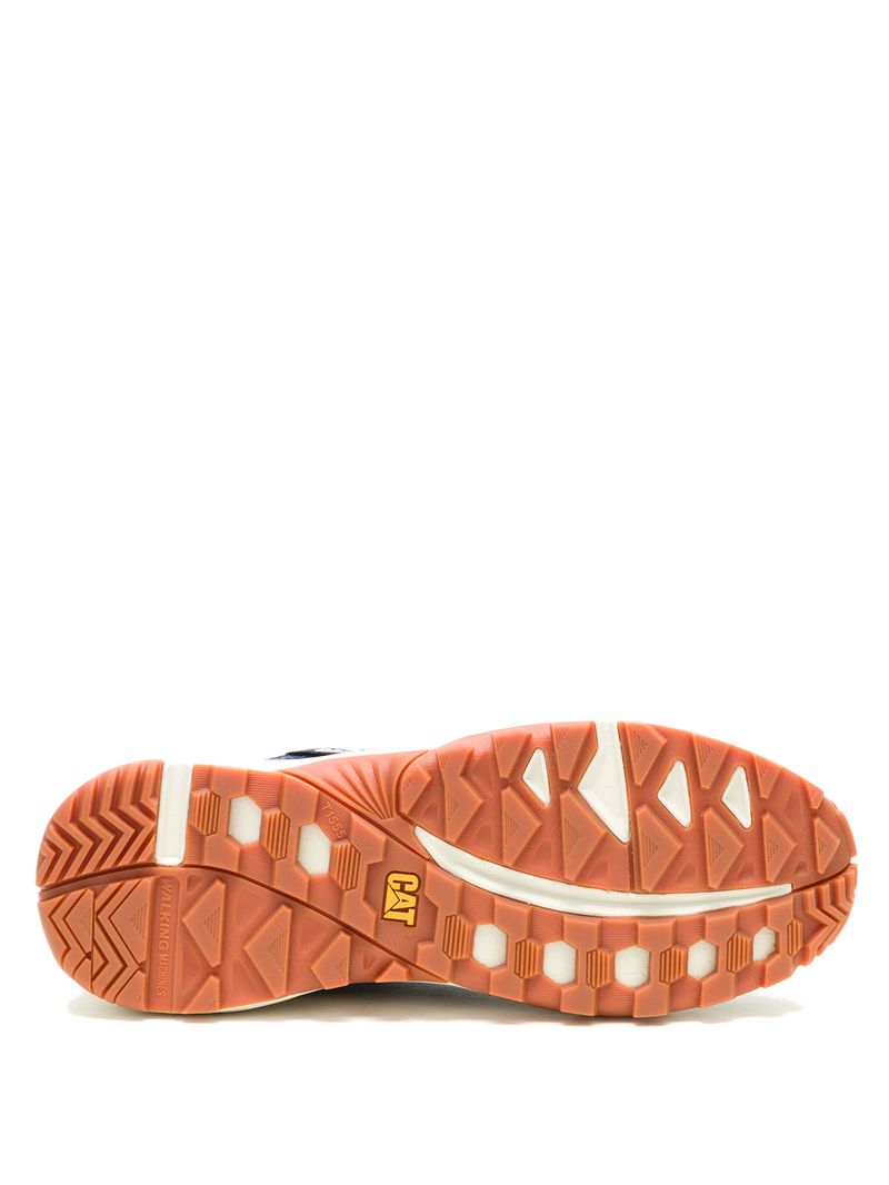 Zapatilla Hombre Grapple Leather Mesh Azul Cat