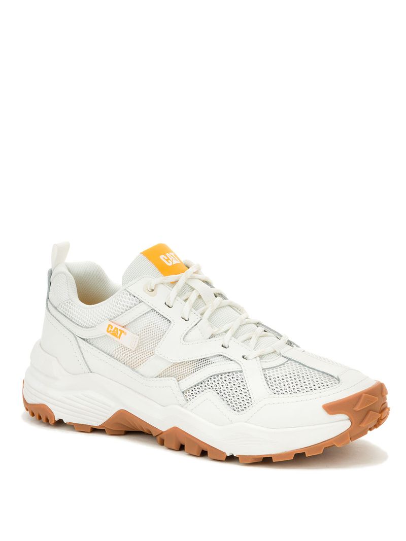 Zapatilla Hombre Grapple Leather Mesh Blanco Cat