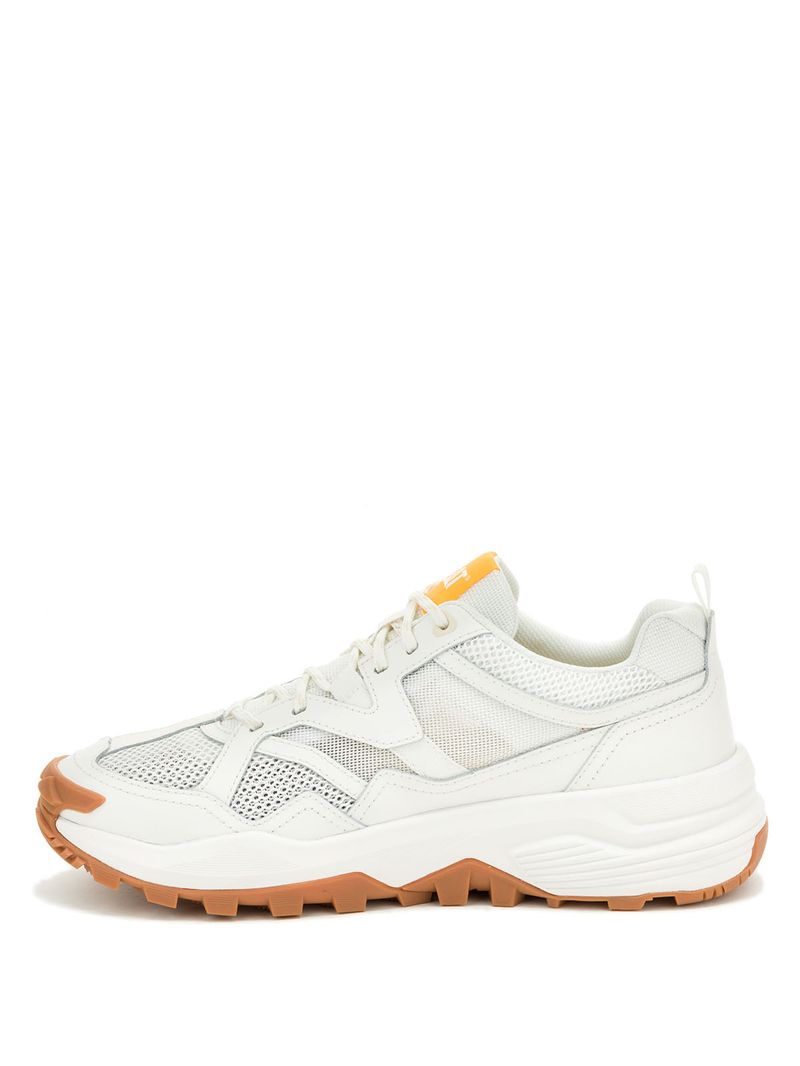 Zapatilla Hombre Grapple Leather Mesh Blanco Cat