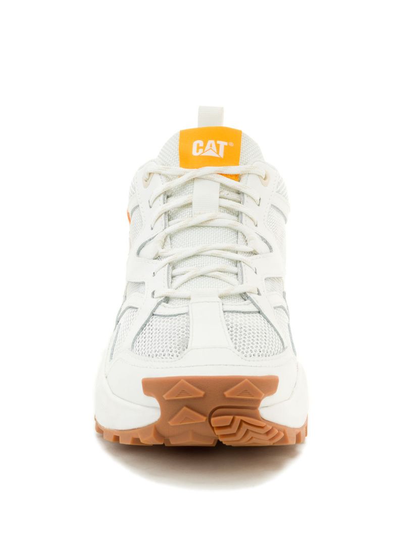 Zapatilla Hombre Grapple Leather Mesh Blanco Cat