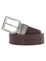 Cinturón de Cuero PU Hombre Reversible Café-Azul CAT