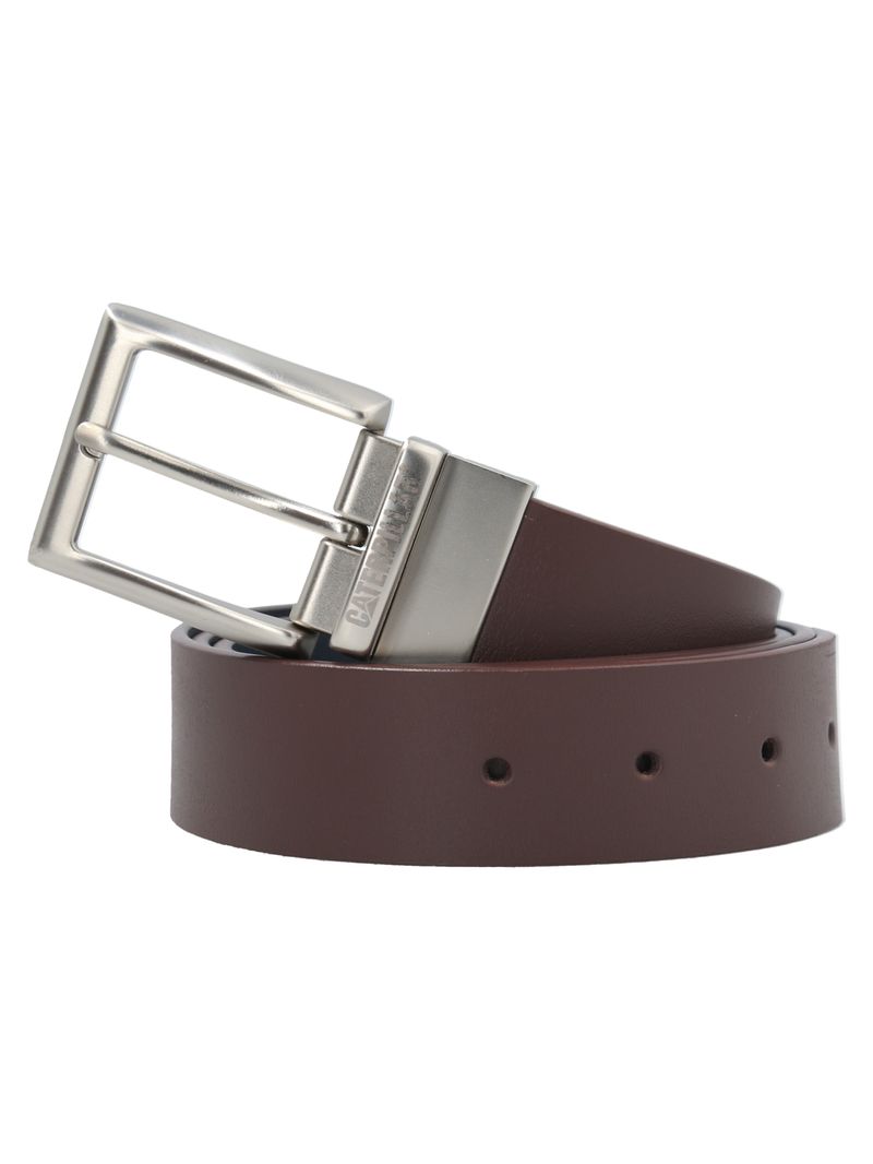 Cinturón de Cuero PU Hombre Reversible Café-Azul CAT