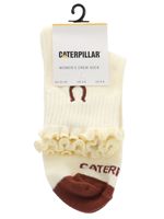 Calcetín Medio Mujer Diseño Herradura Blanco CAT