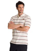 Polera Polo Manga Corta Hombre Logo Beige CAT