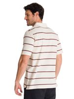 Polera Polo Manga Corta Hombre Logo Beige CAT