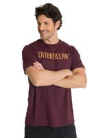 Polera Manga Corta Hombre Caterpillar Puff Morado CAT