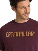 Polera Manga Corta Hombre Caterpillar Puff Morado CAT
