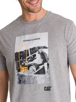 Polera Manga Corta Hombre Everyday Workwear Gris CAT