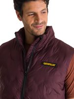 Chaqueta Sin Mangas Hombre Bonded Granate CAT