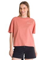 Polera Manga Corta Boxy Mujer Bordato CAT Rosa CAT