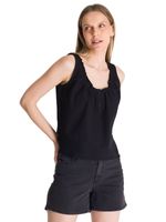 Blusa Sin Mangas Mujer U-Neck Negro CAT
