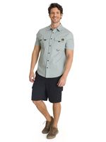 Camisa Manga Corta Hombre Utility Azul Acero CAT