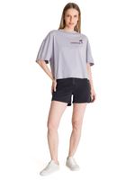 Polera Manga Corta Oversize Mujer Diseño Lila CAT