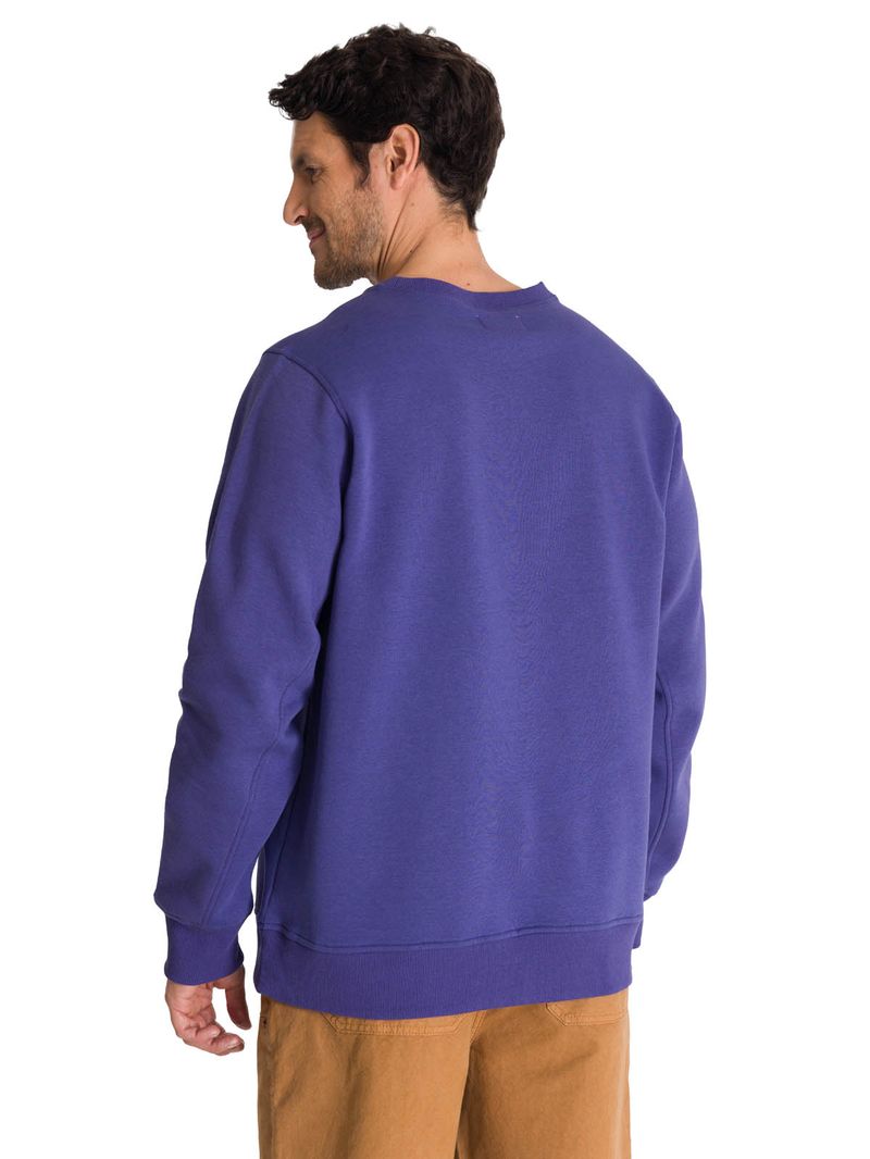 Polerón Crewneck Hombre Logo Caterpillar Azul CAT