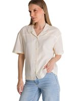 Camisa Manga Corta Mujer Lightweight Camp Blanco CAT