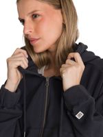 Polerón Con Gorro Mujer Waffle-Knit Grafito CAT