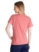 Polera Manga Corta Mujer Logo Terracota CAT