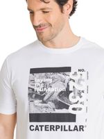 Polera Manga Corta Hombre Everyday Workwear Blanco CAT