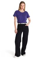 Polera Manga Corta Mujer Logo Azul CAT