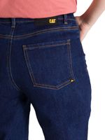 Jeans Tiro Alto Mujer Stretch Azul CAT