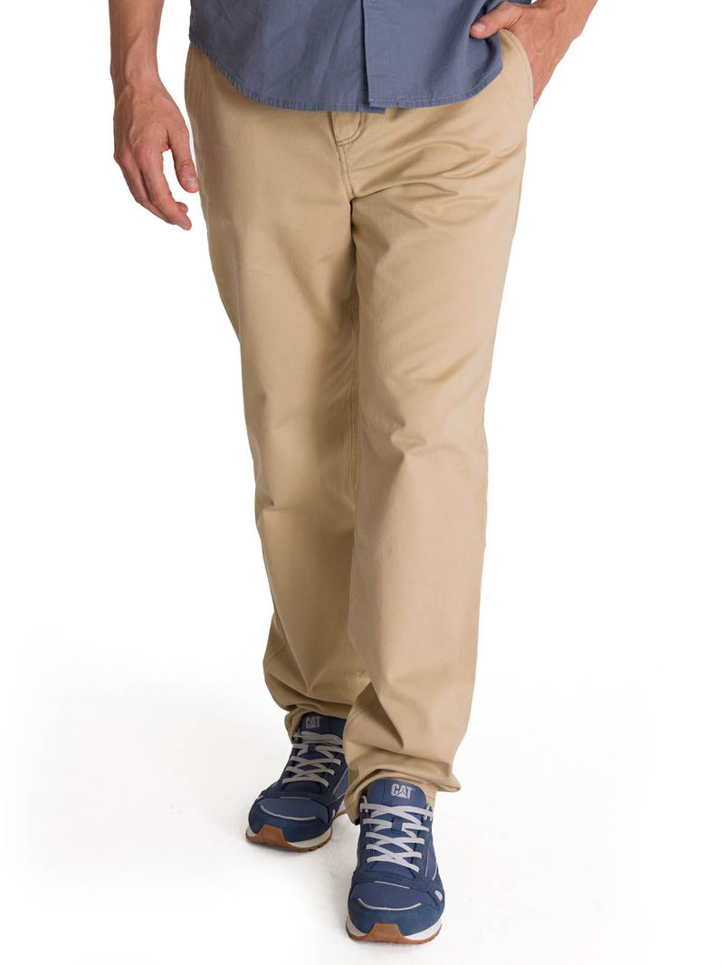 Pantalón Hombre Straight Chino Beige CAT